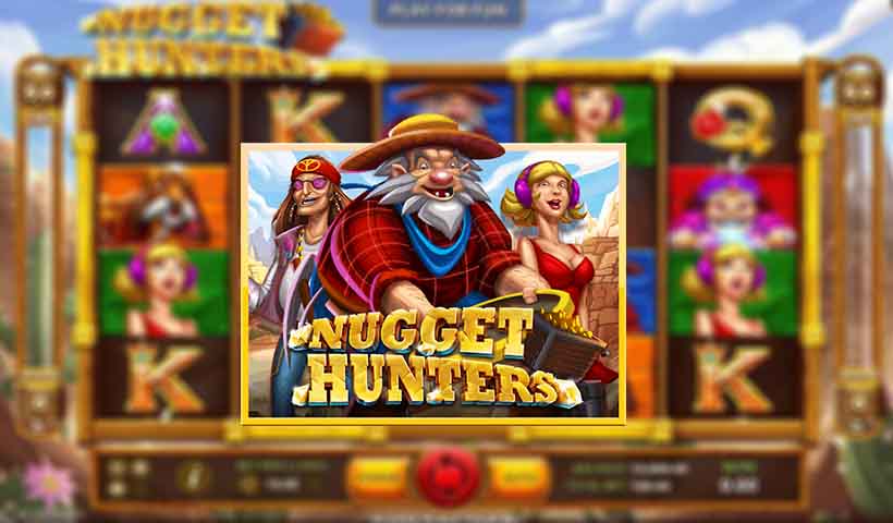 รีวิวเกมสล็อต Nugget Hunters จากค่ายเกม SLOTXO เกมสล็อตขุดทองนำโชค แจ็คพอตแตกกระจาย